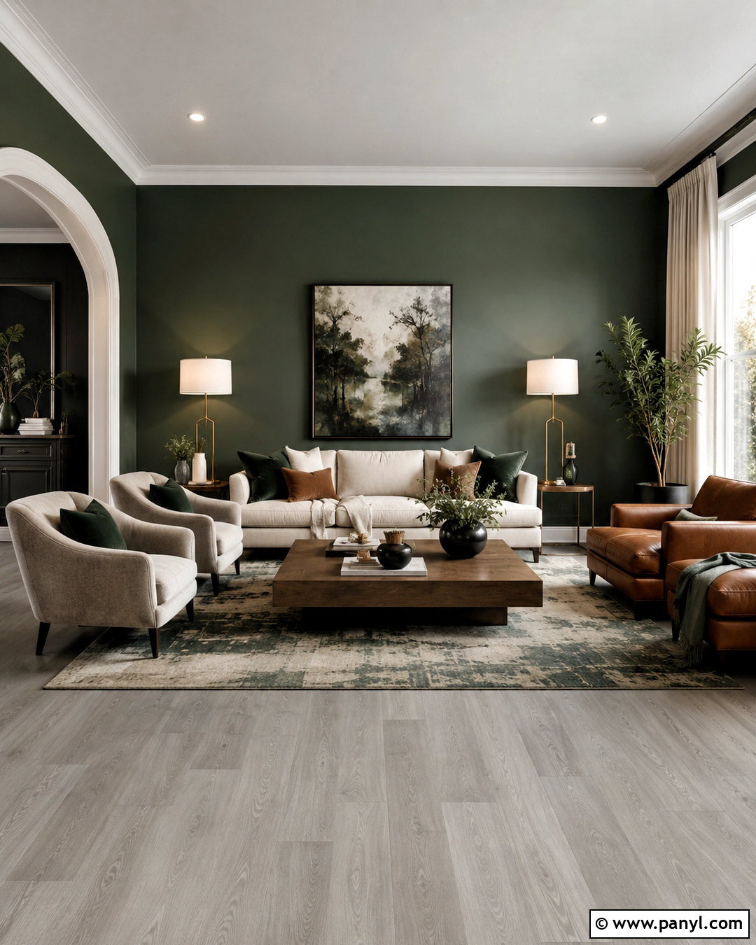 Emerald Green Walls With Gray Flooring - 40 Wall Colors To Match Gray Flooring Ideas