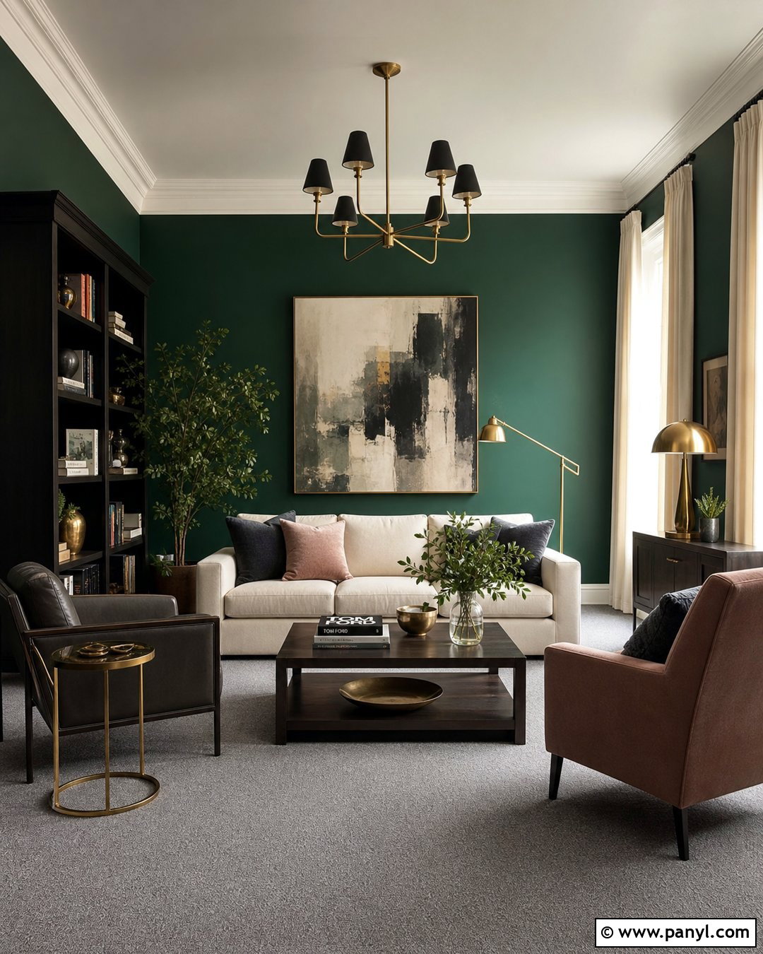 Emerald Green Walls With Grey Carpet - 20 Best Wall Color For Grey Carpet Ideas