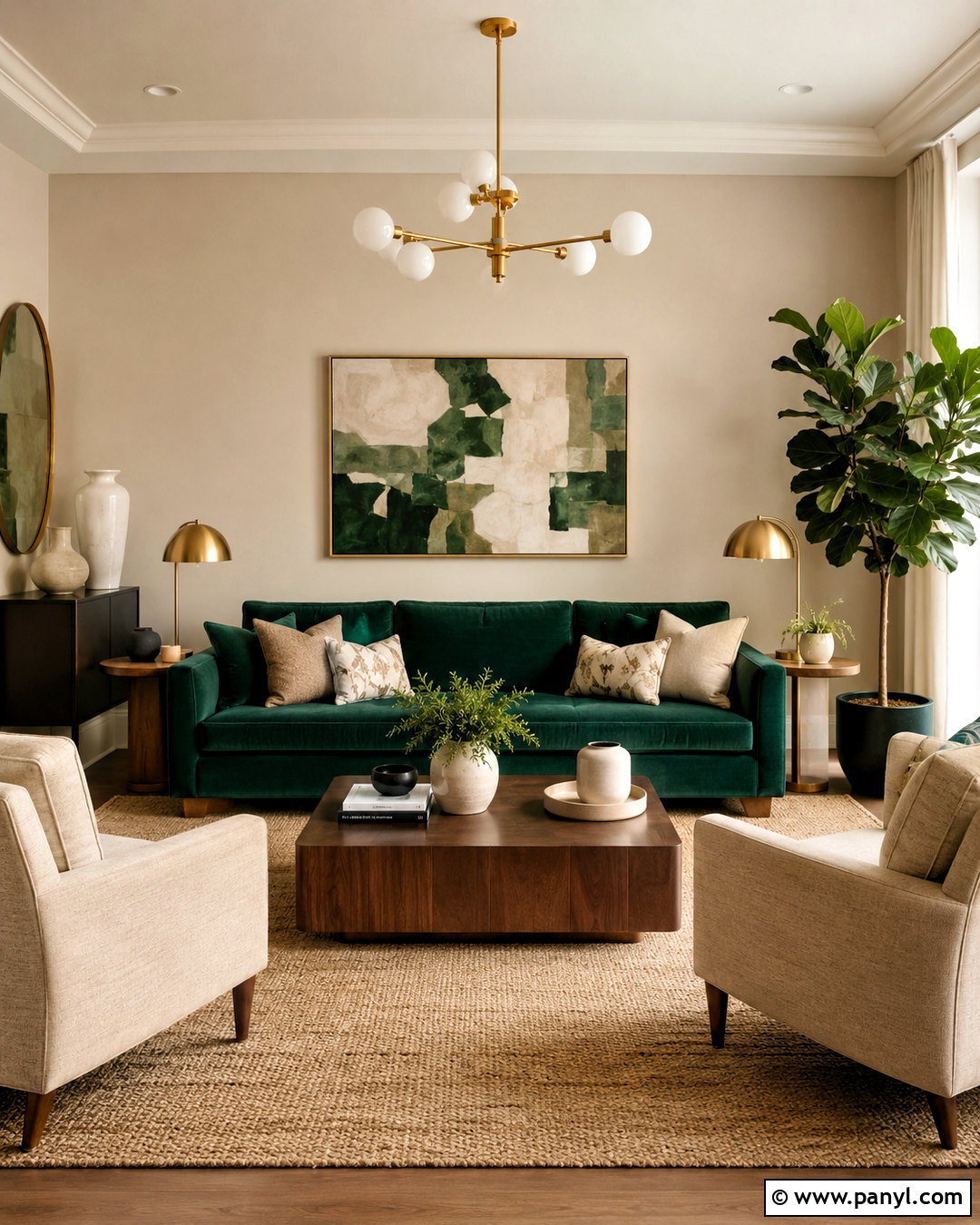 Emerald Green With Beige Walls - 20 What Colors Go With Beige Walls