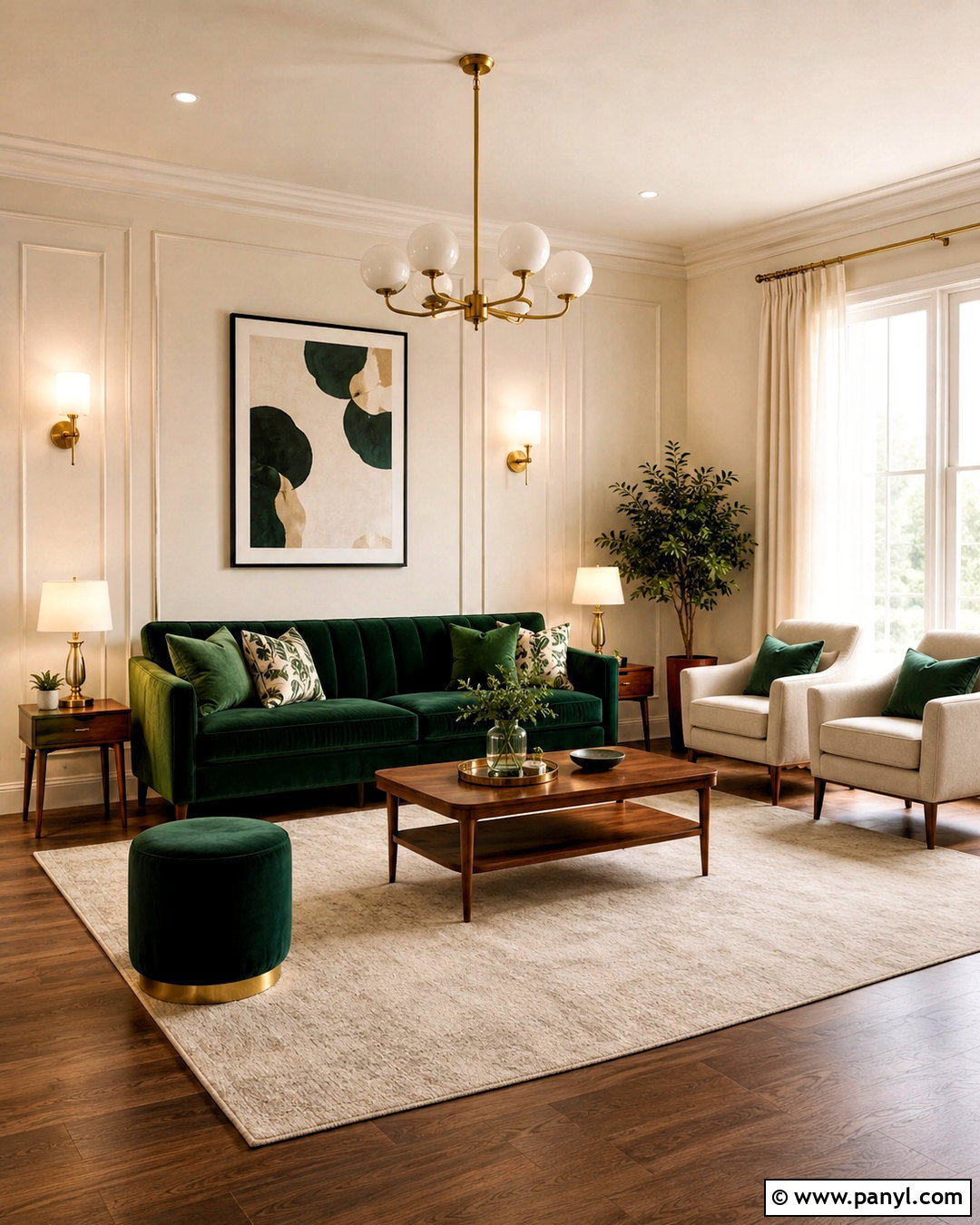 Emerald Green With Magnolia Walls - 20 What Colour Goes With Magnolia Walls
