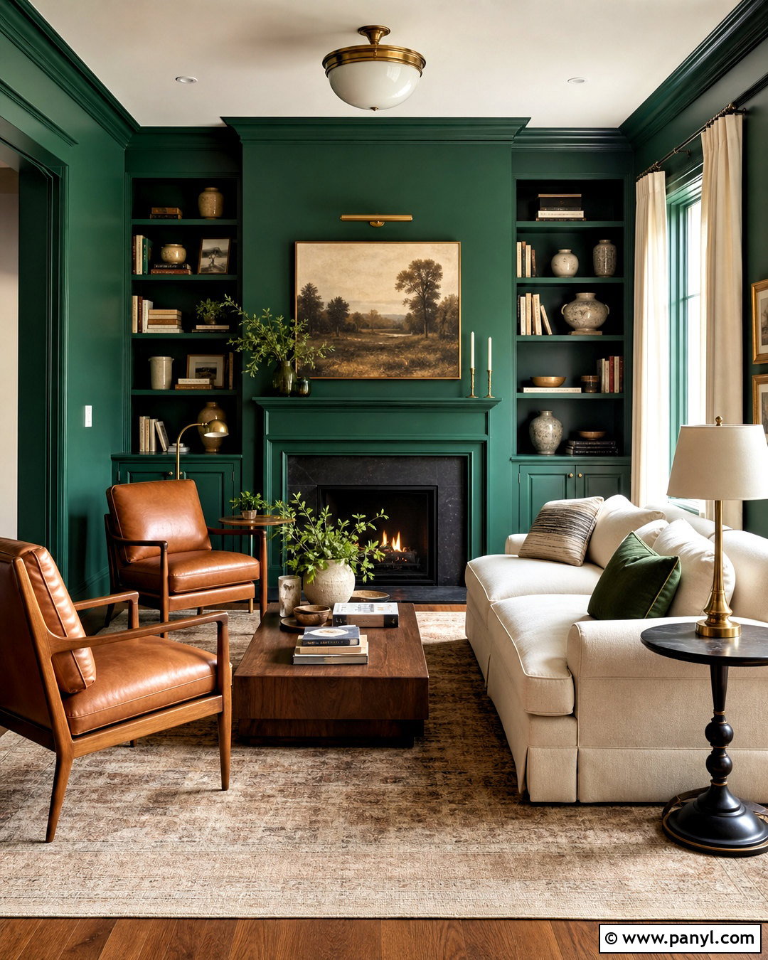 Emerald High Gloss Living Room Walls - 20 high gloss walls