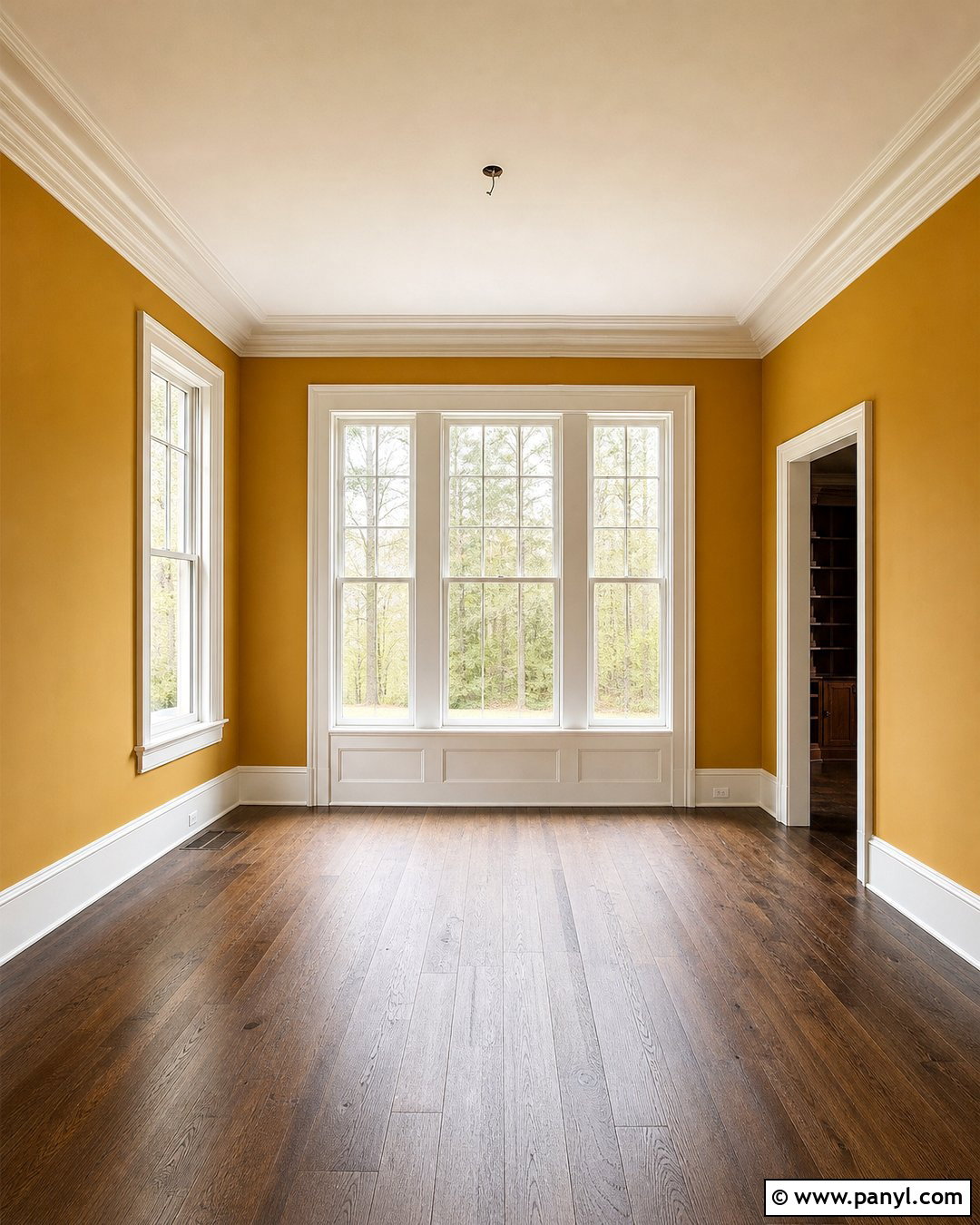 Empty Dining Room With Ochre Yellow Walls - 20 Empty Room With Yellow Walls