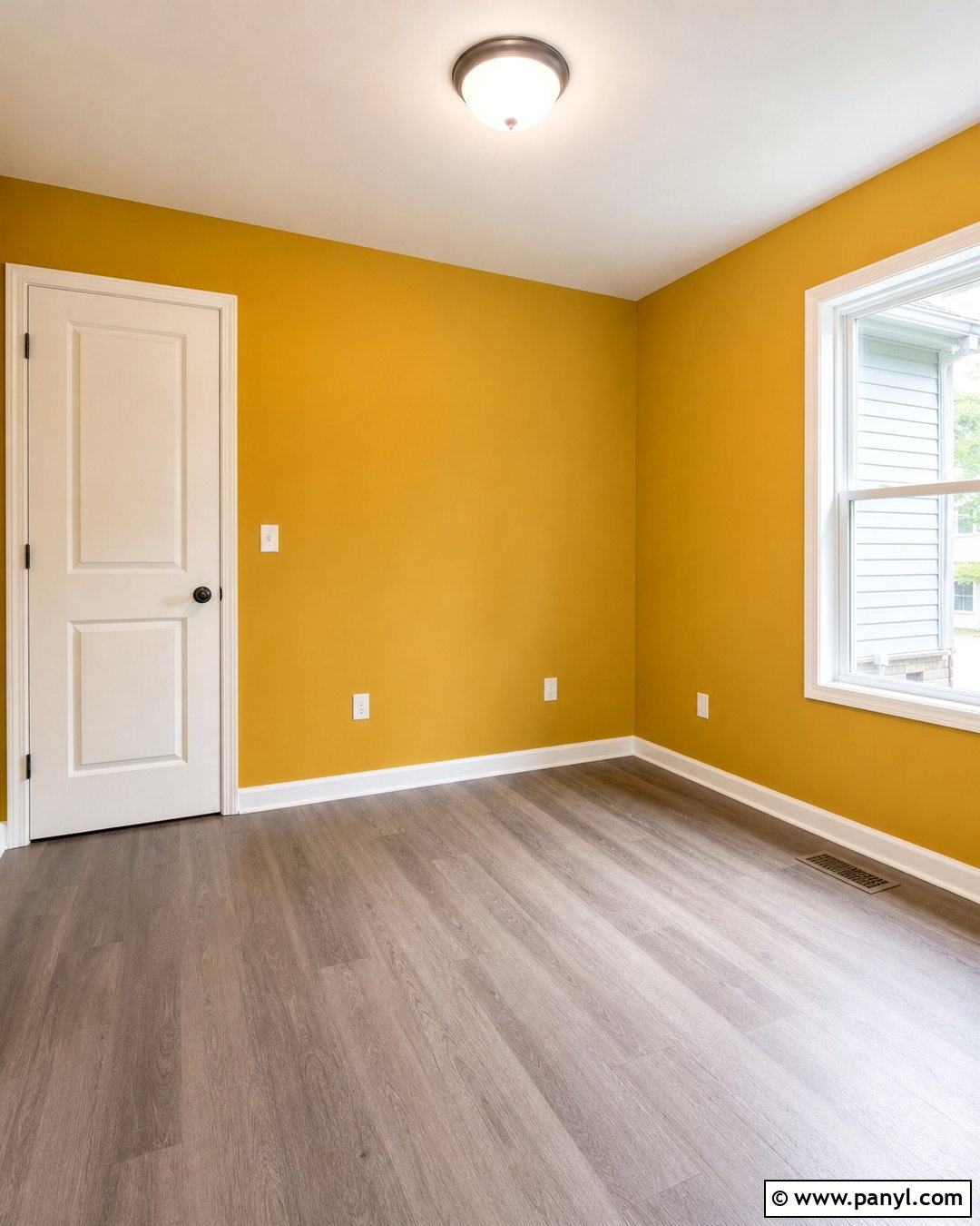 Empty Home Office With Yellow Walls - 20 Empty Room With Yellow Walls