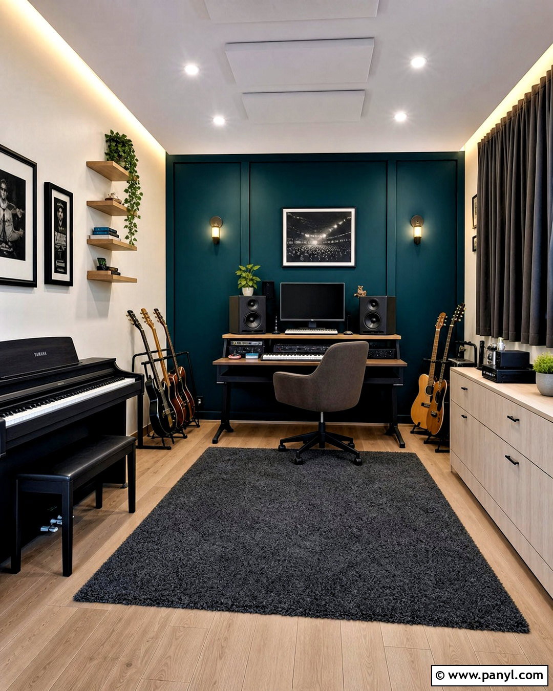 Empty Room Music Studio - 20 empty rooms interior ideas
