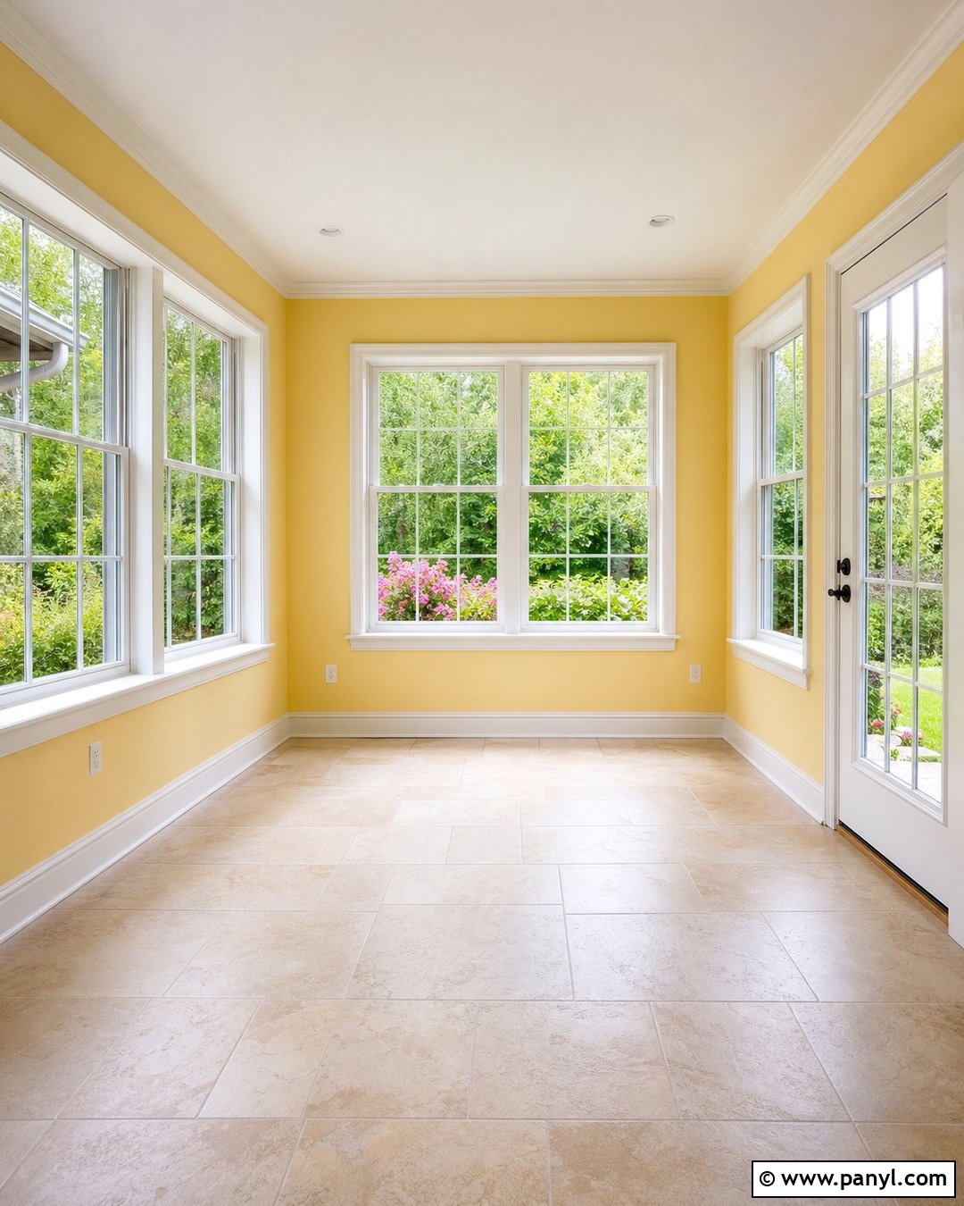 Empty Sunroom With Yellow Walls - 20 Empty Room With Yellow Walls