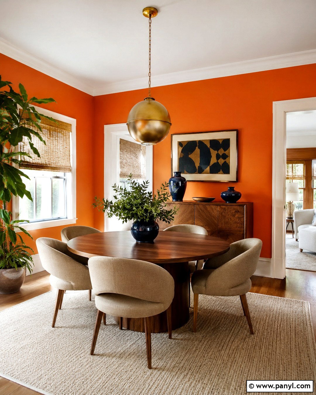 Energy Orange Wall Color - 20 Trendy Wall Colors 2027