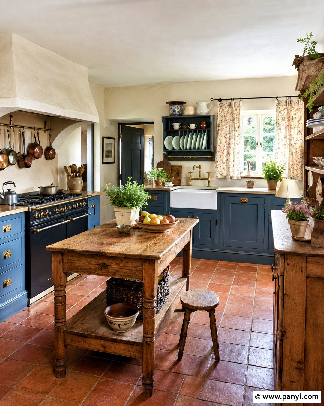 English Blue Cottage Kitchen - 20 blue cottage kitchen ideas