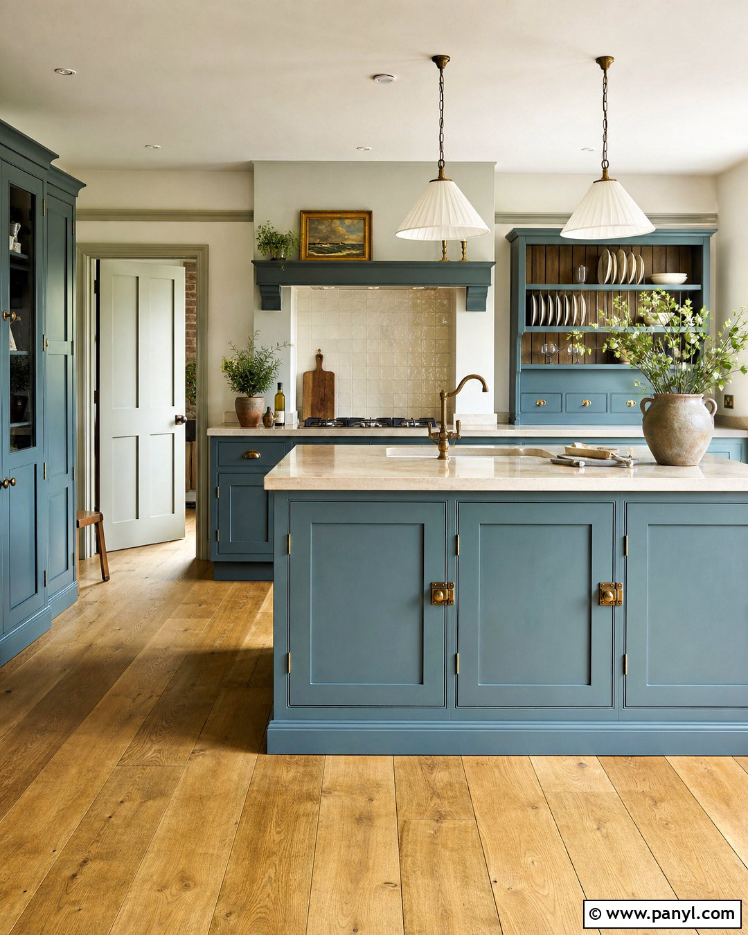 English Country Blue Green Kitchen - 20 green blue kitchen ideas