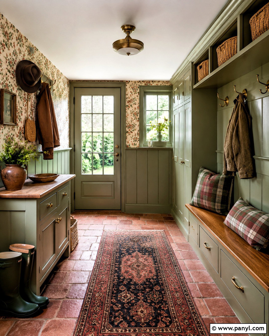 English Country Mudroom - 20 moody mudroom ideas
