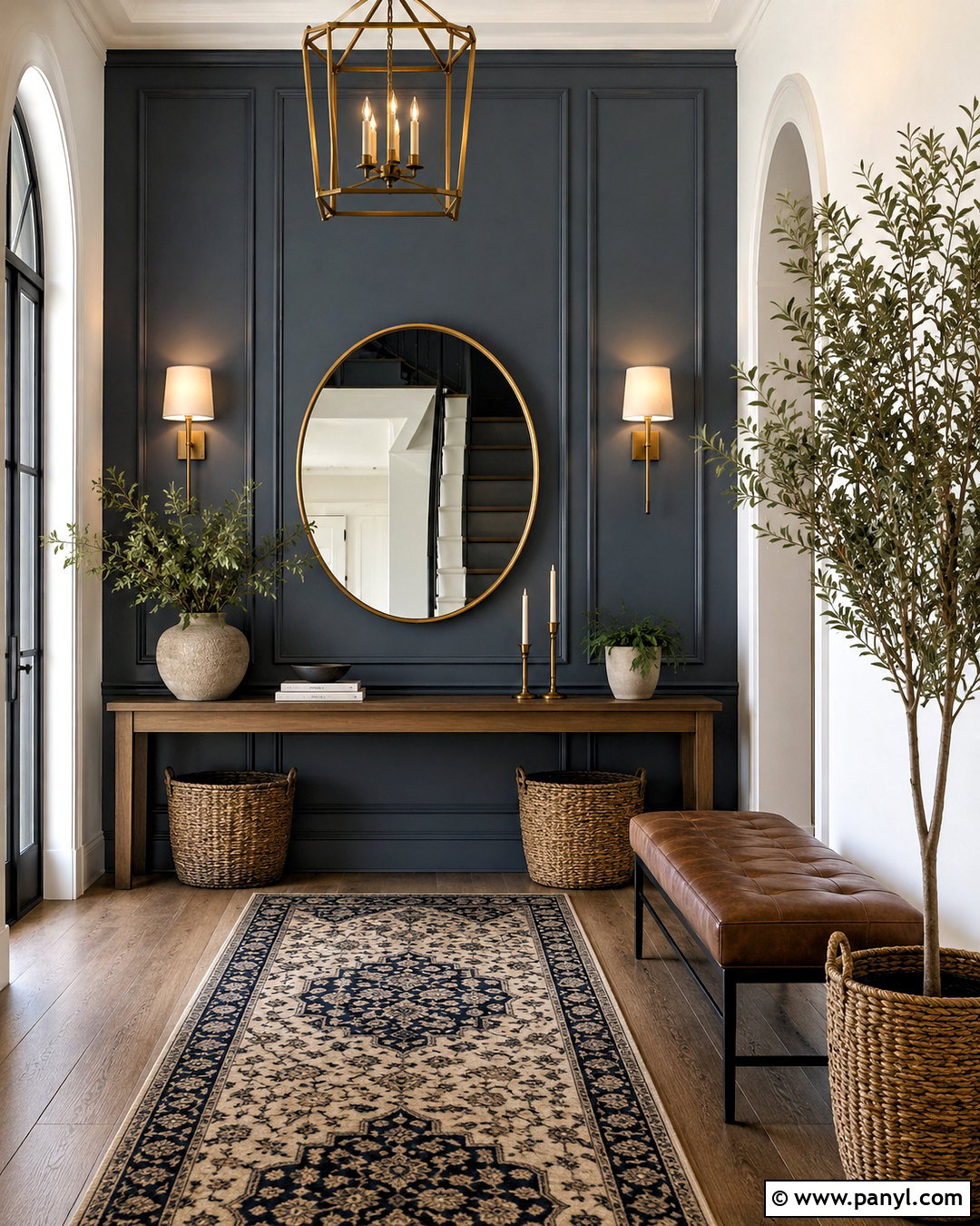 Entryway Accent Wall - 35 tall accent wall high ceilings