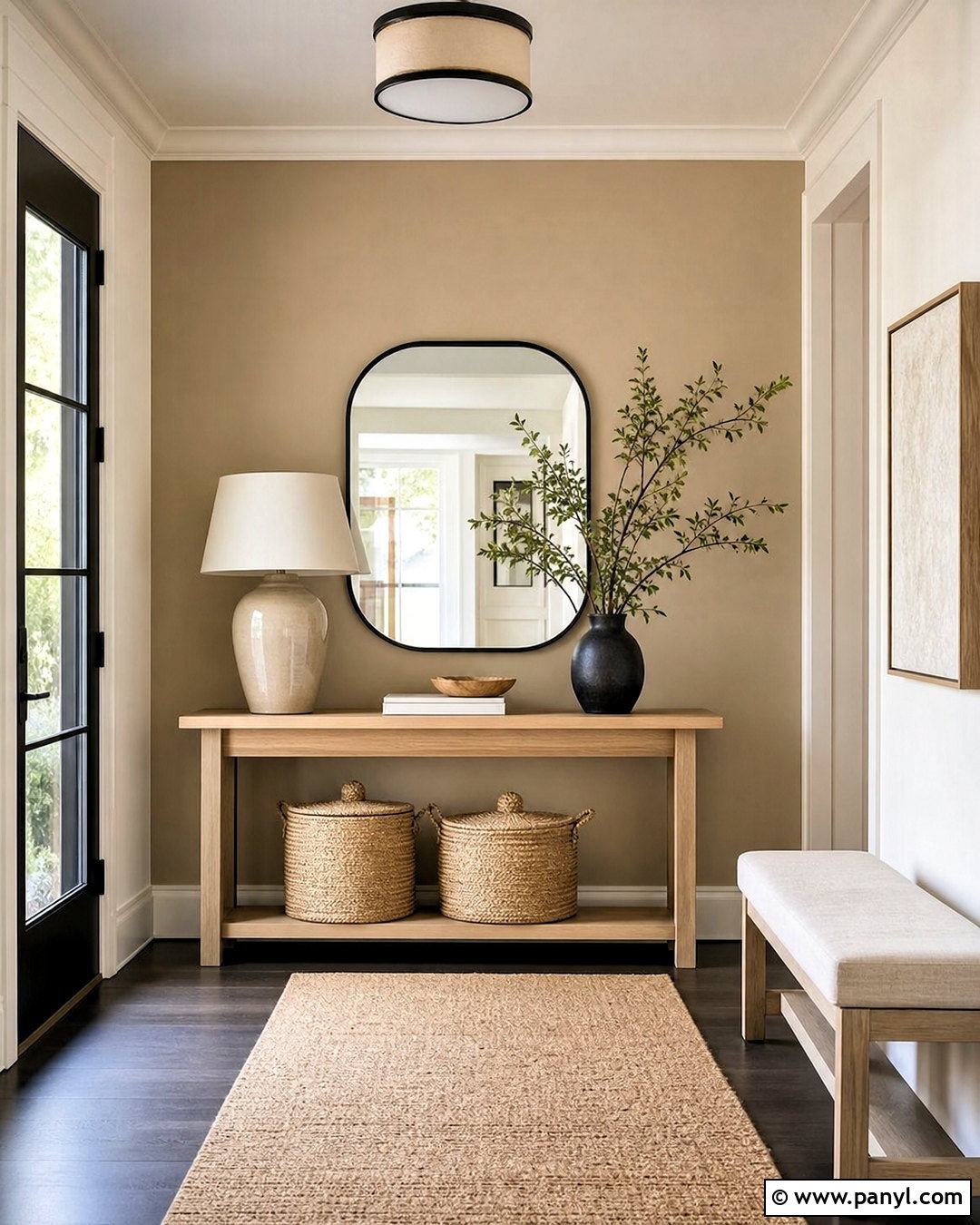 Entryway Beige Accent Wall - 20 beige accent wall ideas