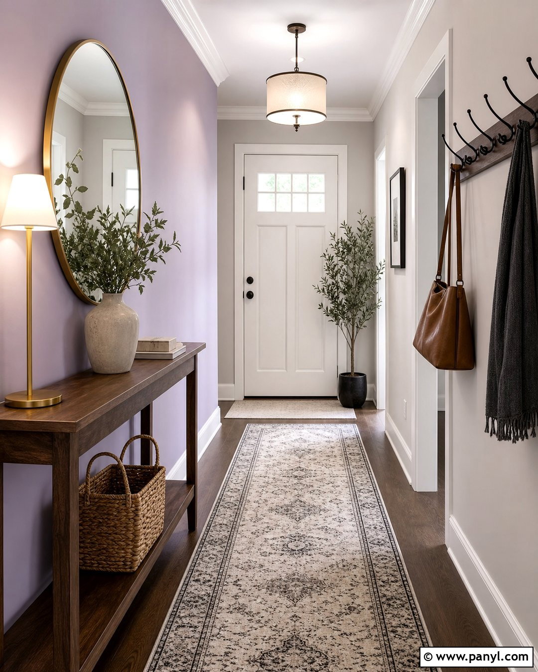 Entryway Lavender Accent Wall - 30 Lavender Accent Wall Ideas