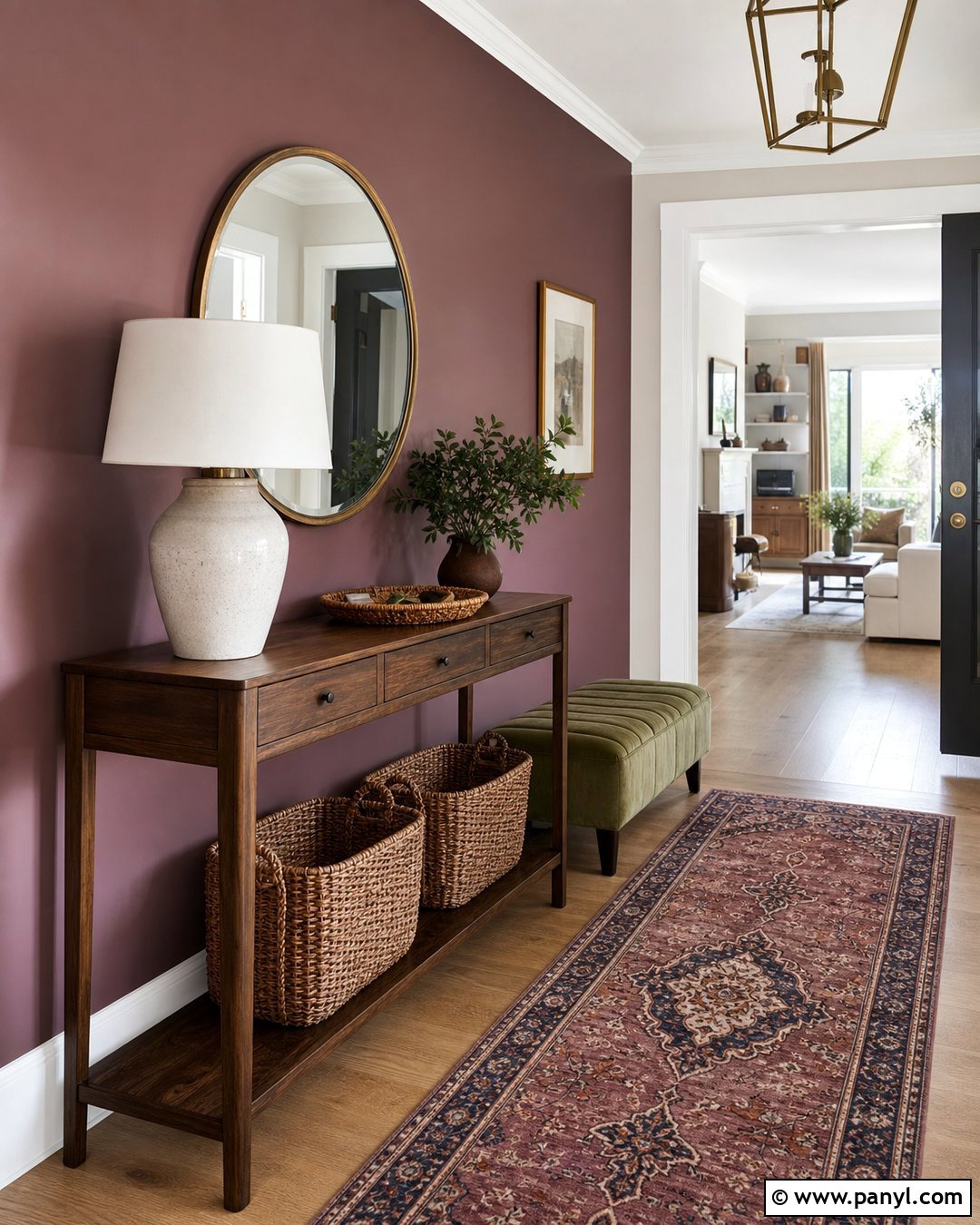 Entryway Mauve Accent Wall - 30 Mauve Accent Wall Ideas