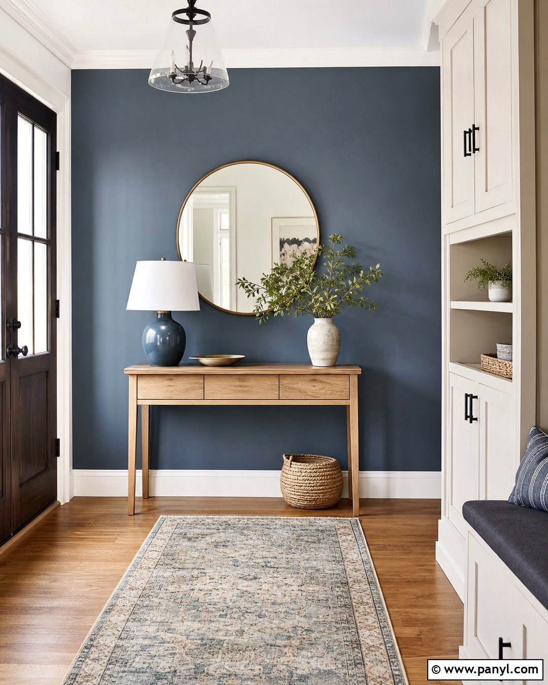 Entryway Slate Blue Accent Wall - 25 Slate Blue Accent Wall Ideas