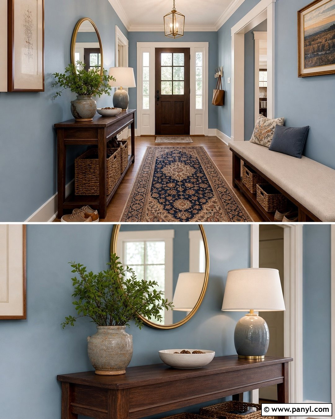 Entryway With Light Blue Walls - 50 light blue walls