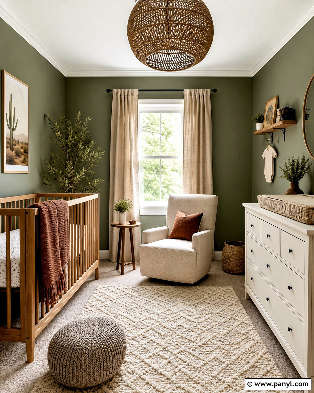 Escape Gray Earthy Nursery - 20 sherwin williams green nursery ideas