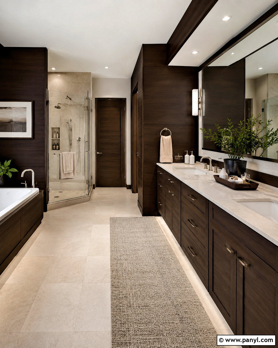Espresso Bathroom - 35 trending bathroom colors