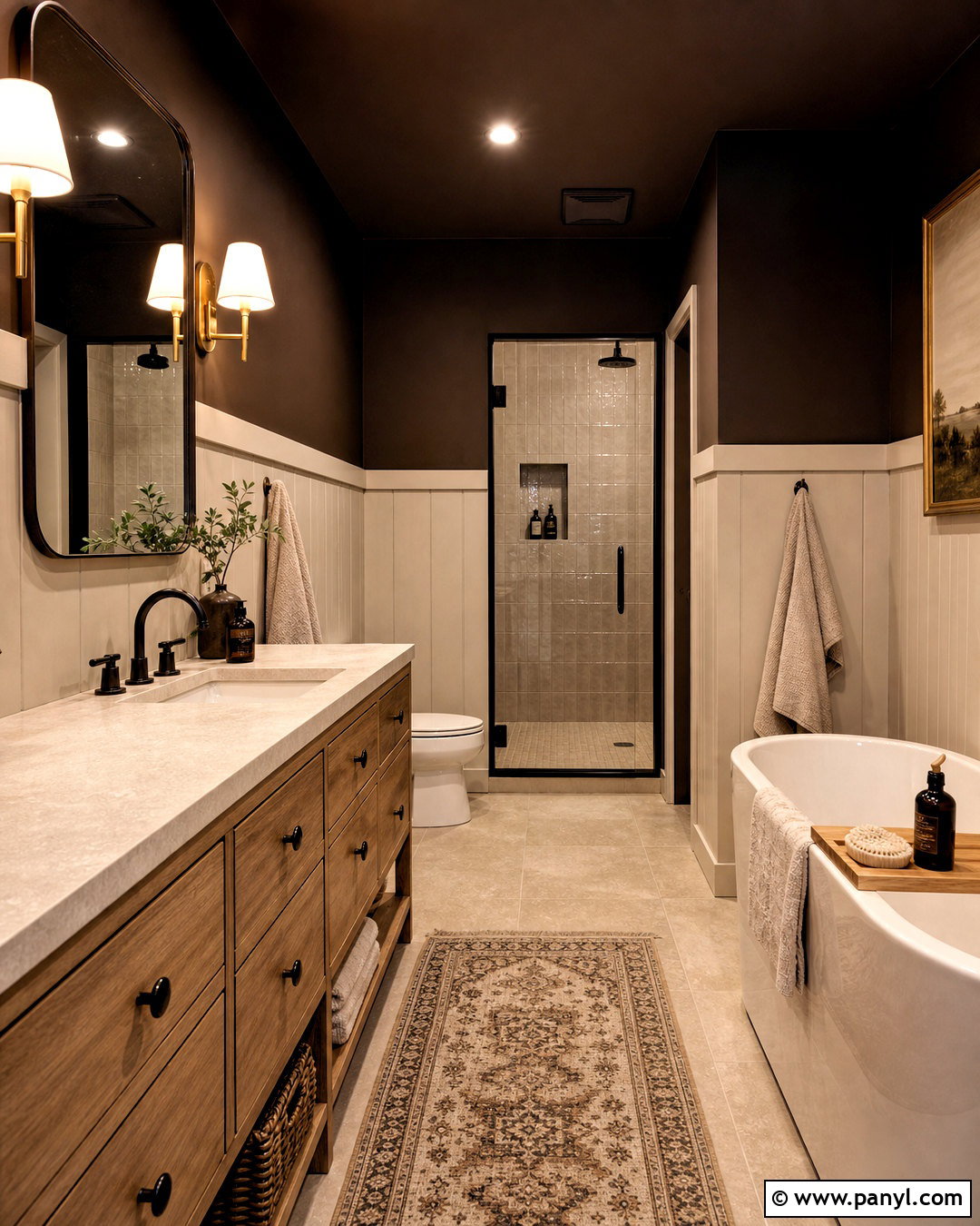 Espresso Brown Bathroom Paint - 20 moody bathroom paint colors