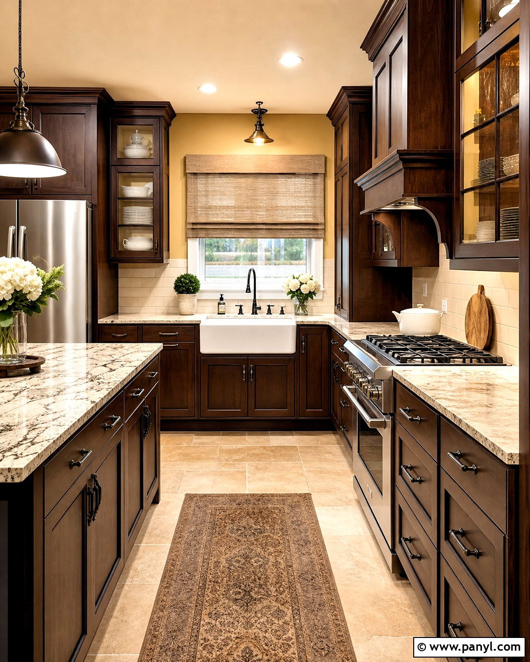 Espresso Brown Cabinets With Yellow Walls - 20 what color cabinets go with yellow walls