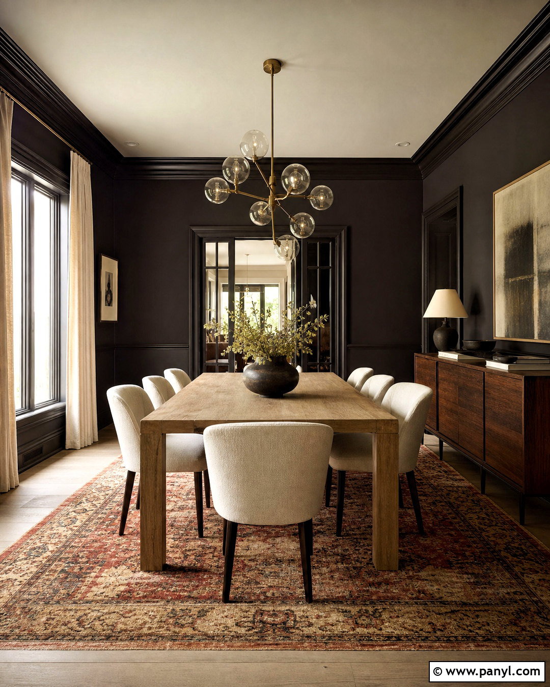 Espresso Brown Dining Room - 20 brown rooms paint ideas