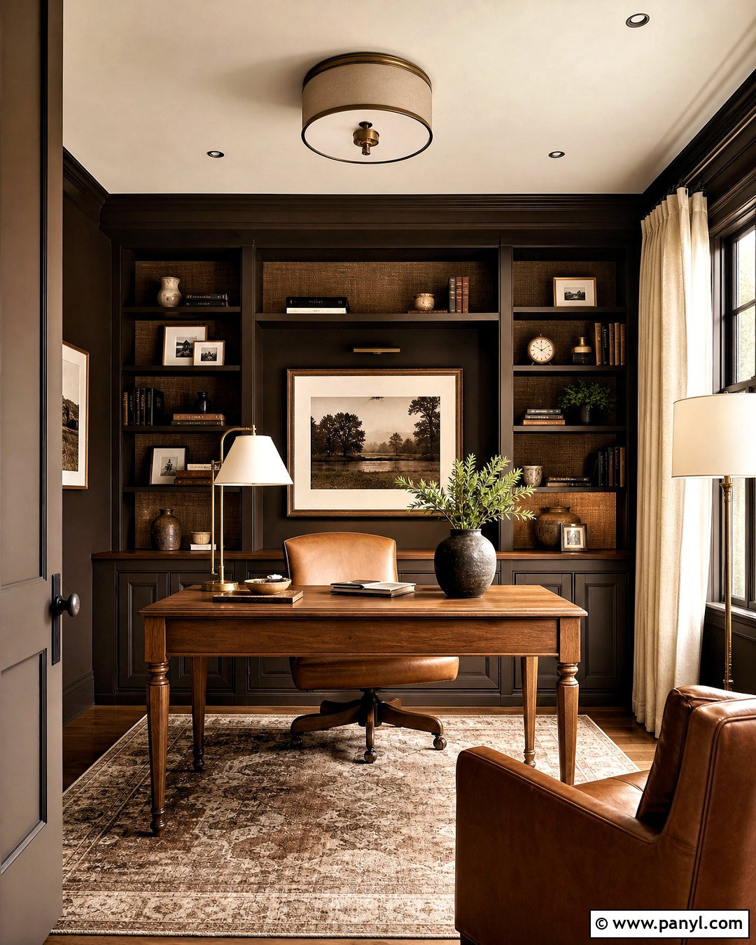 Espresso Brown Office Paint - 20 moody office paint colors