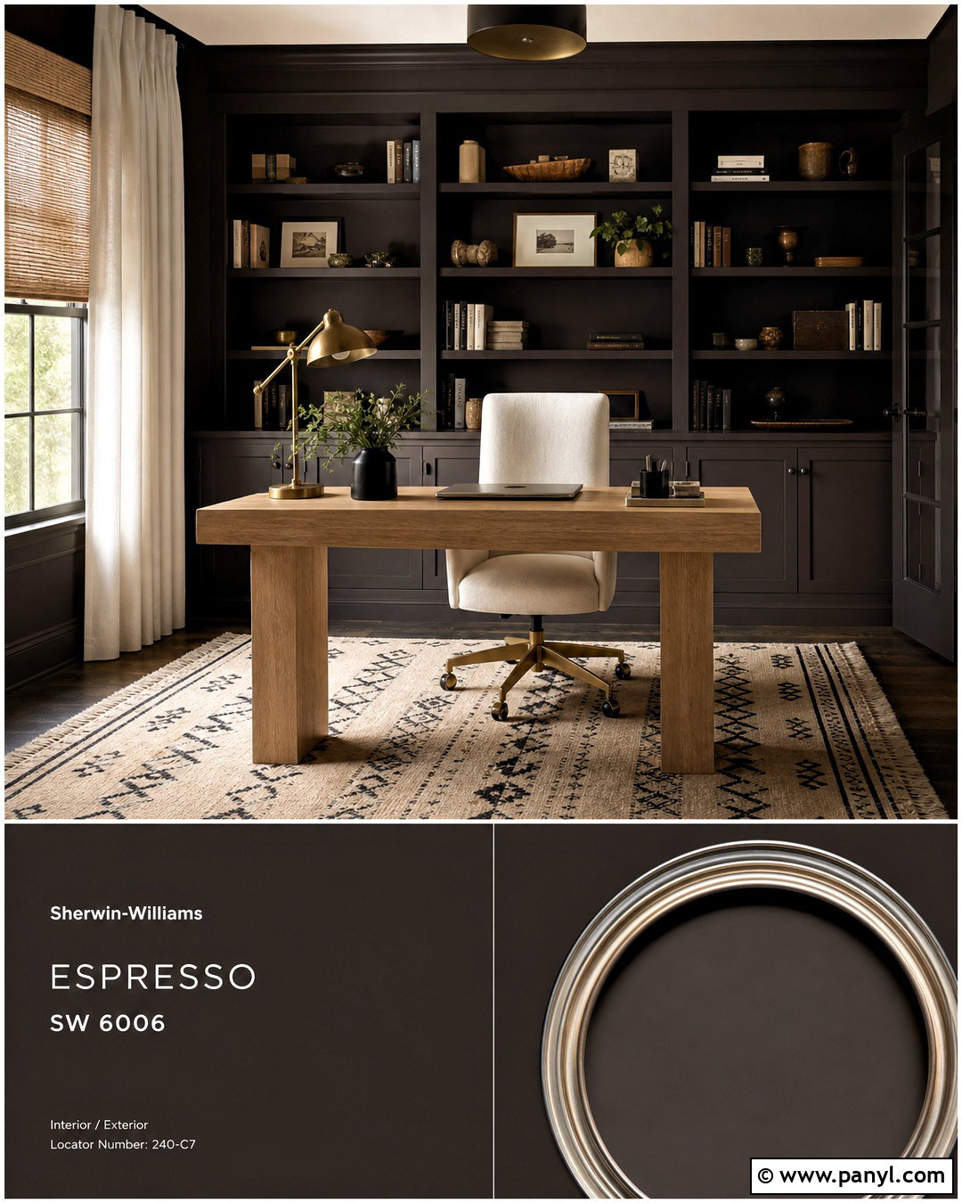 Espresso Brown Paint - 20 dark room paint colors