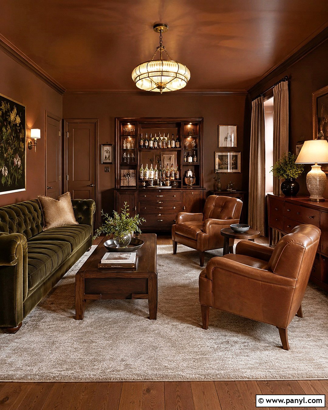 Espresso Brown Speakeasy Walls - 20 Speakeasy Wall Colors