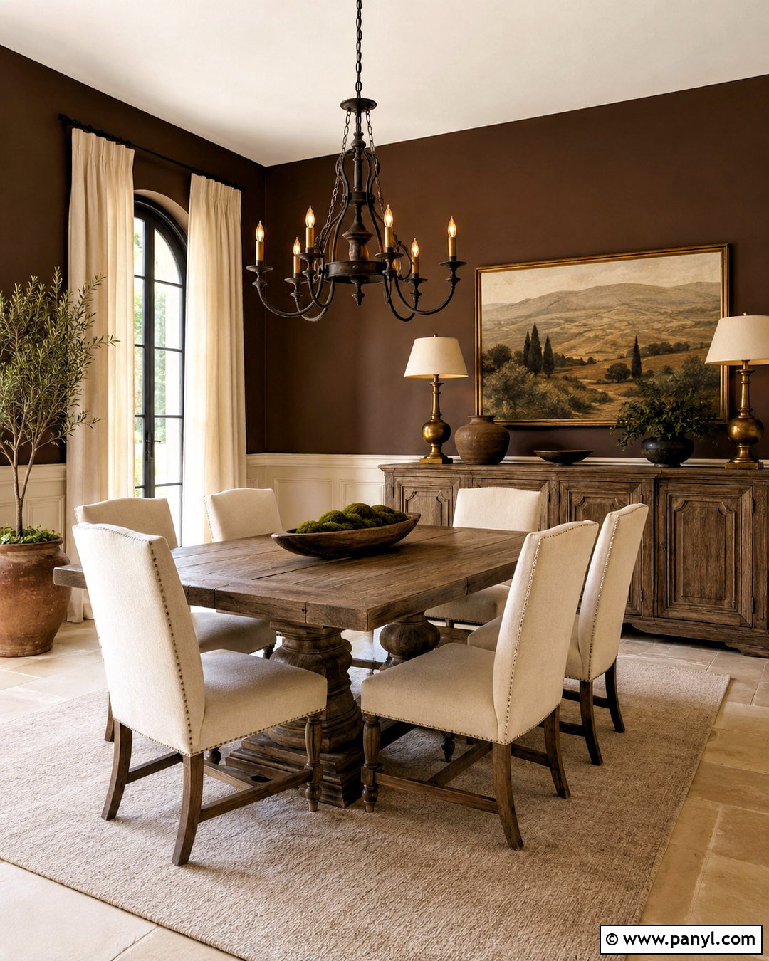 Espresso Brown Tuscan Walls - 35 tuscan wall colors