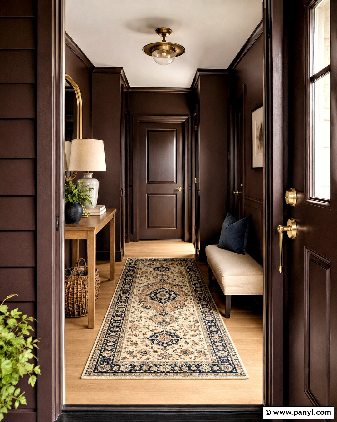 Espresso Dark Walls Entryway - 40 dark walls