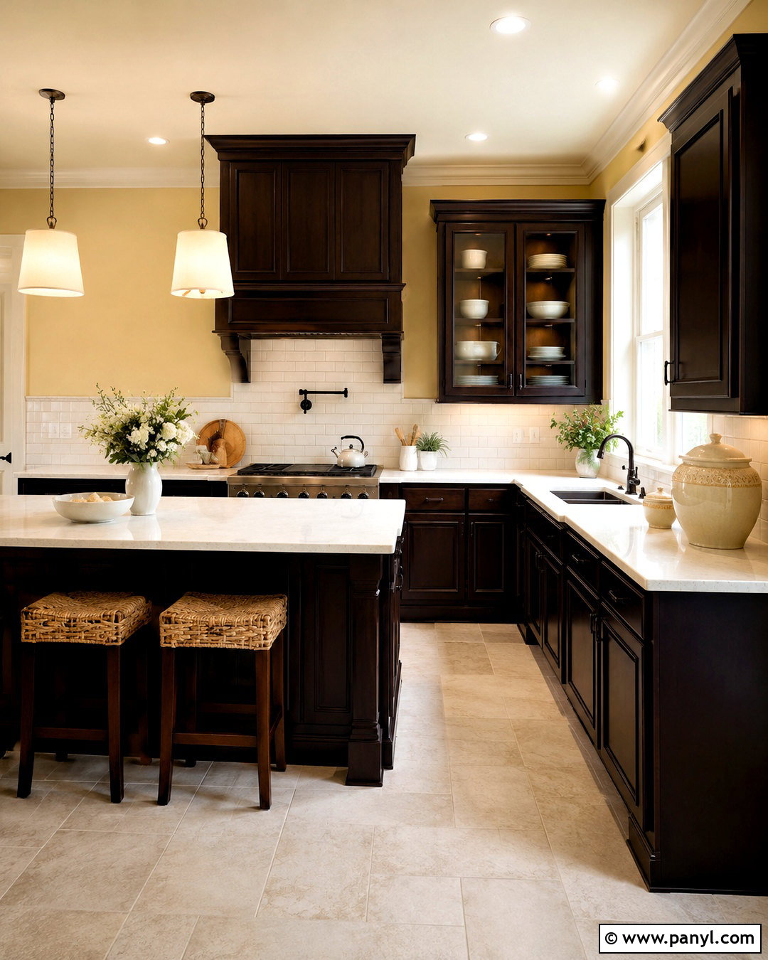 Espresso Kitchen Cabinets With Yellow Walls - 20 What Color Kitchen Cabinets Go With Yellow Walls