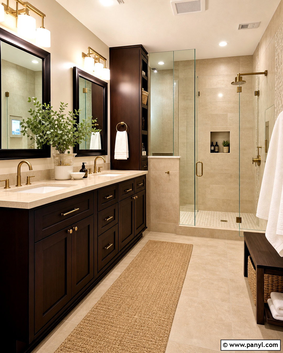 Espresso Wood And Beige - 20 wood colour combination ideas