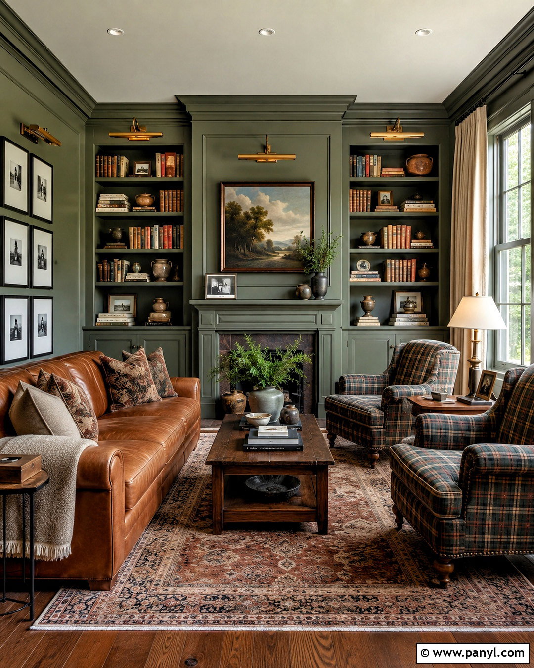 Estate Library - 20 magnolia green paint colors