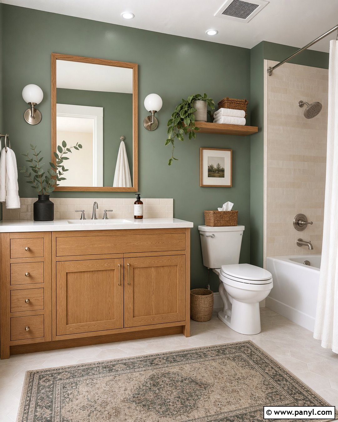Eucalyptus Bathroom Walls - 25 Room Wall Paint Colors