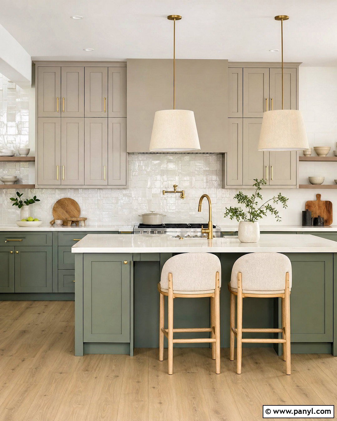 Eucalyptus Green And Greige - 20 green color palette ideas