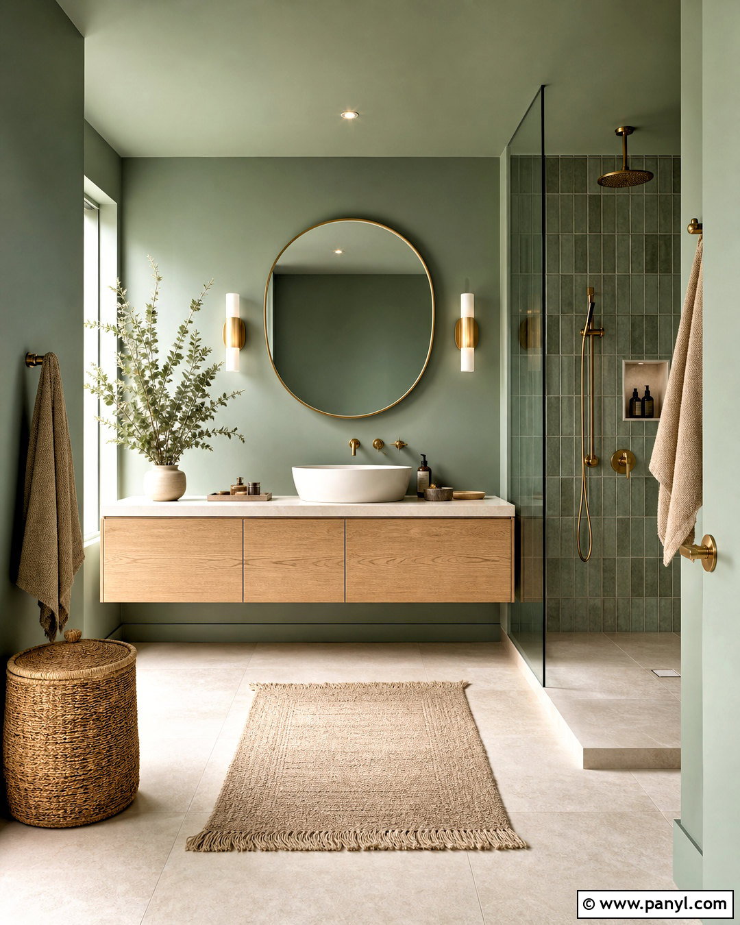 Eucalyptus Green Bathroom - 20 green bathroom paint colors