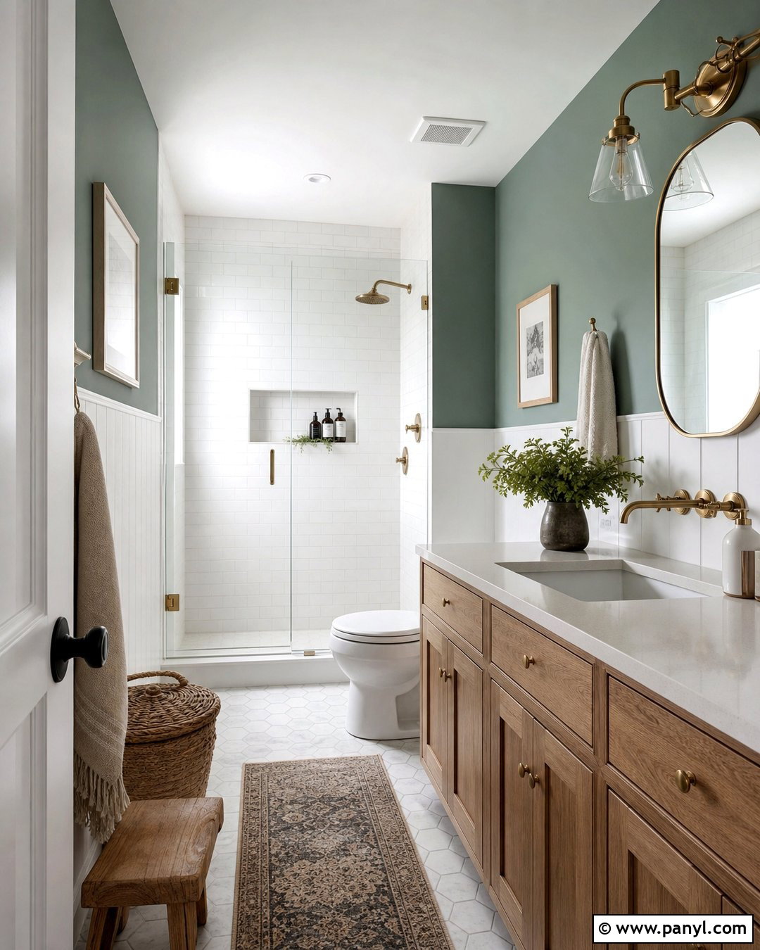 Eucalyptus Green Bathroom Wall Color - 25 Elegant Wall Colors