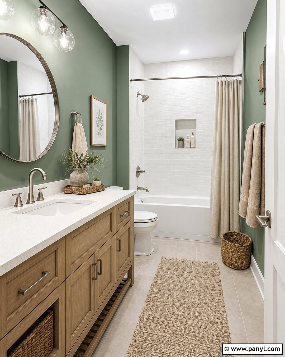 Eucalyptus Green Bathroom Walls - 20 Best Colors For Bathroom Walls