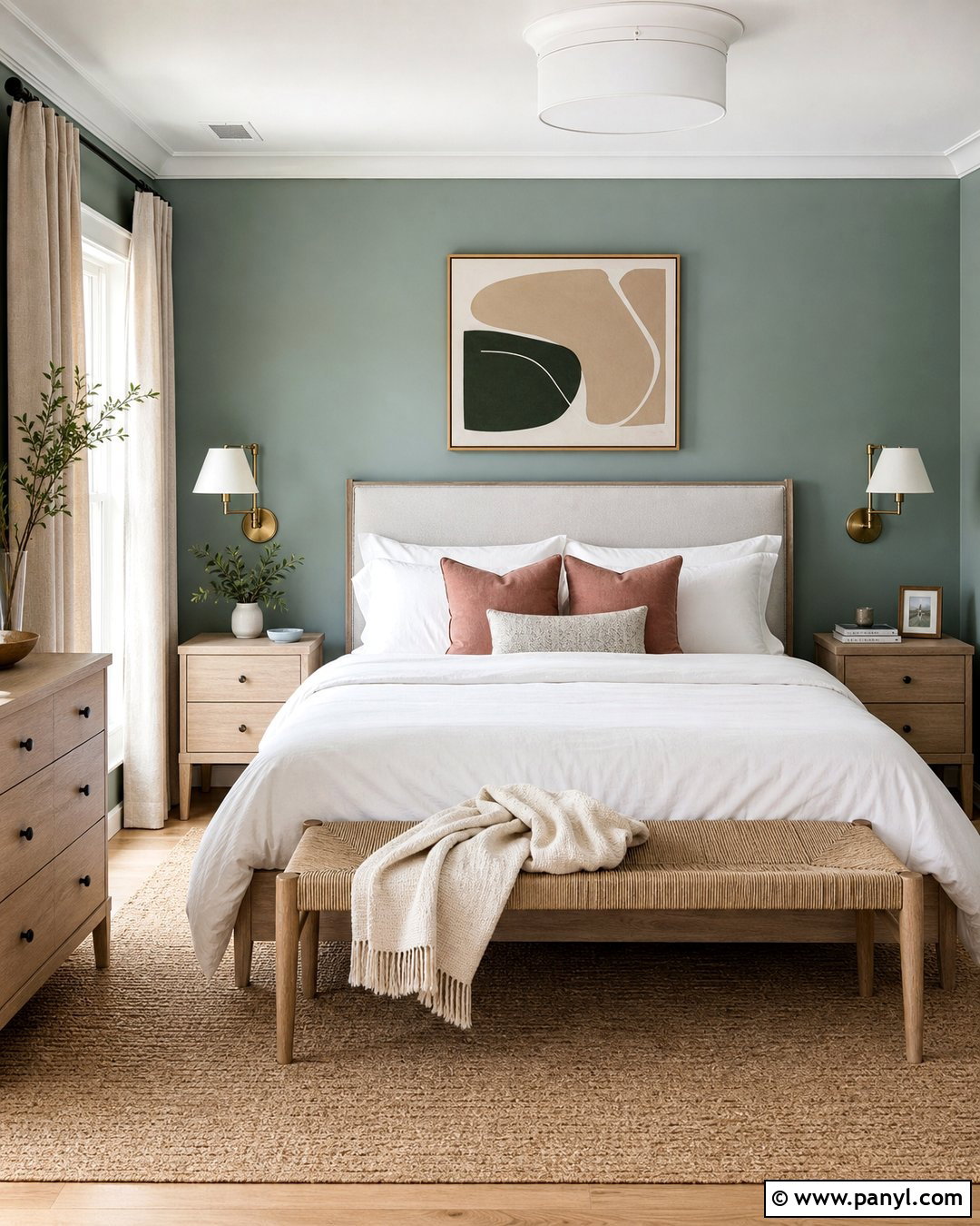 Eucalyptus Green Bedroom Walls - 50 home wall colour ideas