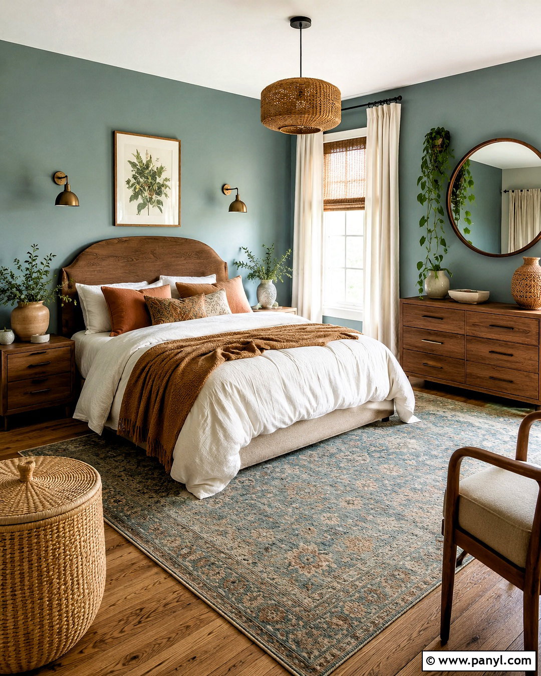 Eucalyptus Green Boho Bedroom Paint Color - 20 boho bedroom paint colors