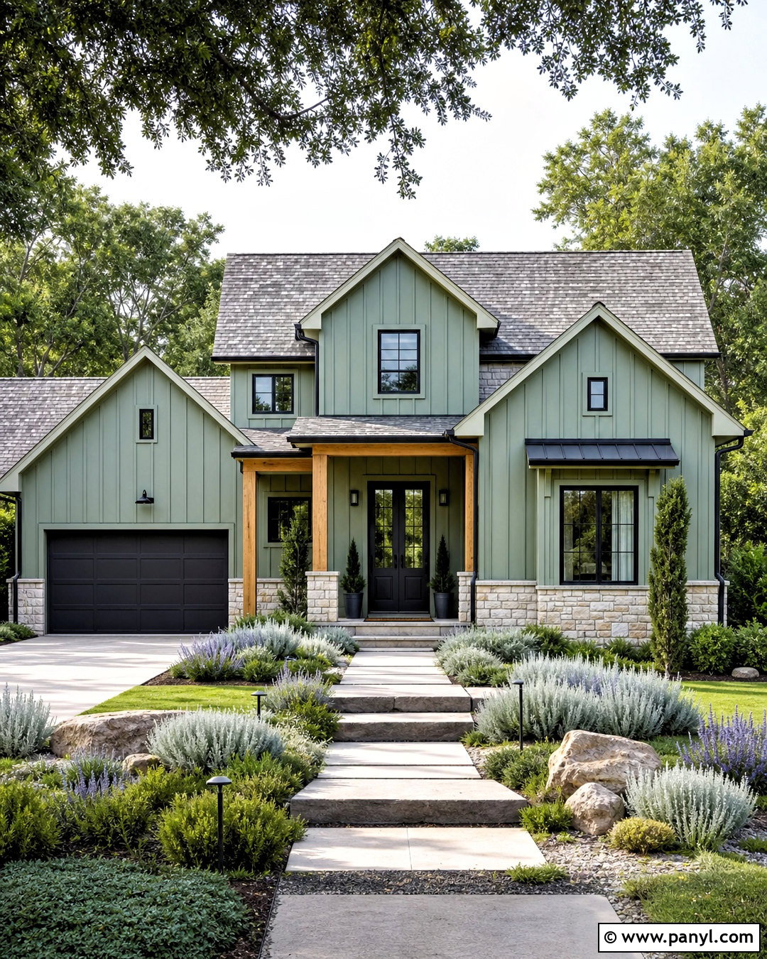 Eucalyptus Green House Color - 20 modern house colors