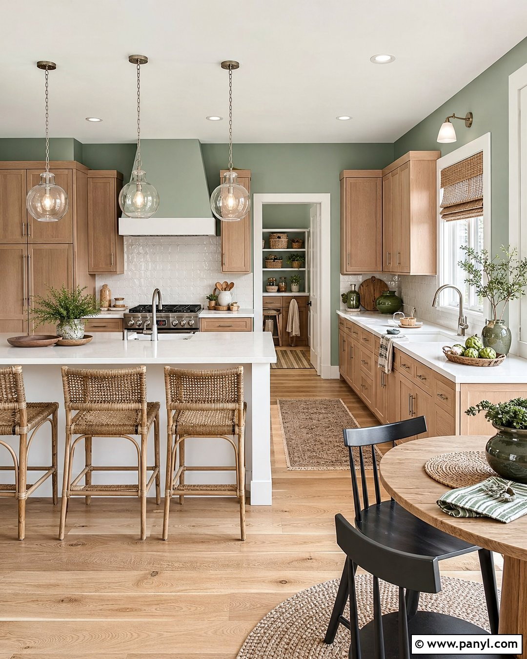 Eucalyptus Green Kitchen Walls - 35 Kitchen Color Ideas For Walls