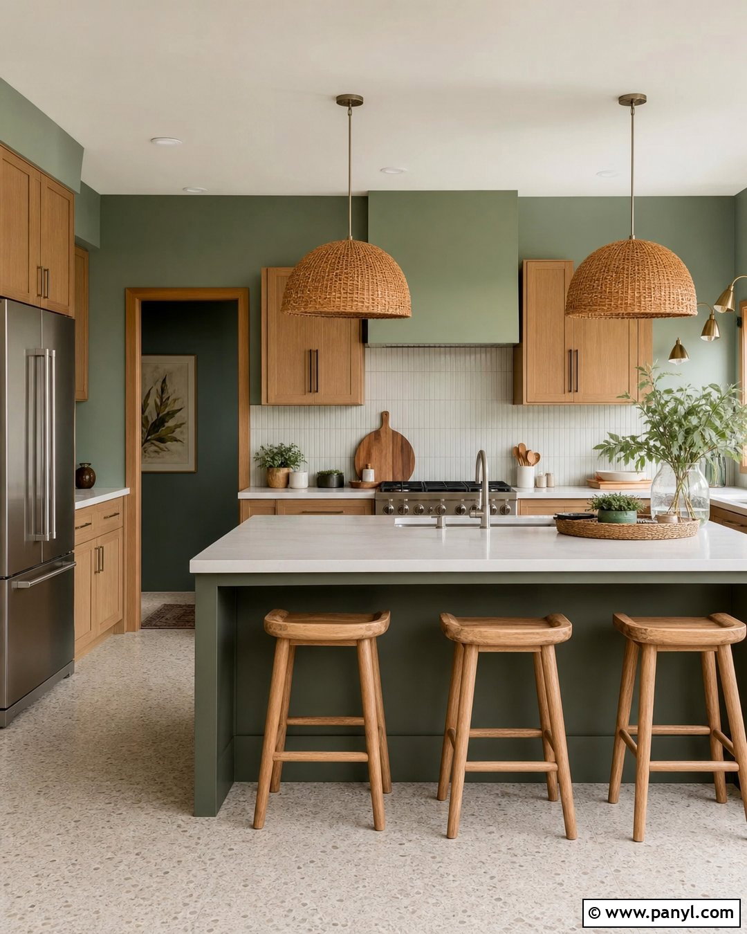 Eucalyptus Green Kitchen Walls - 35 Paint Colors For Kitchen Walls