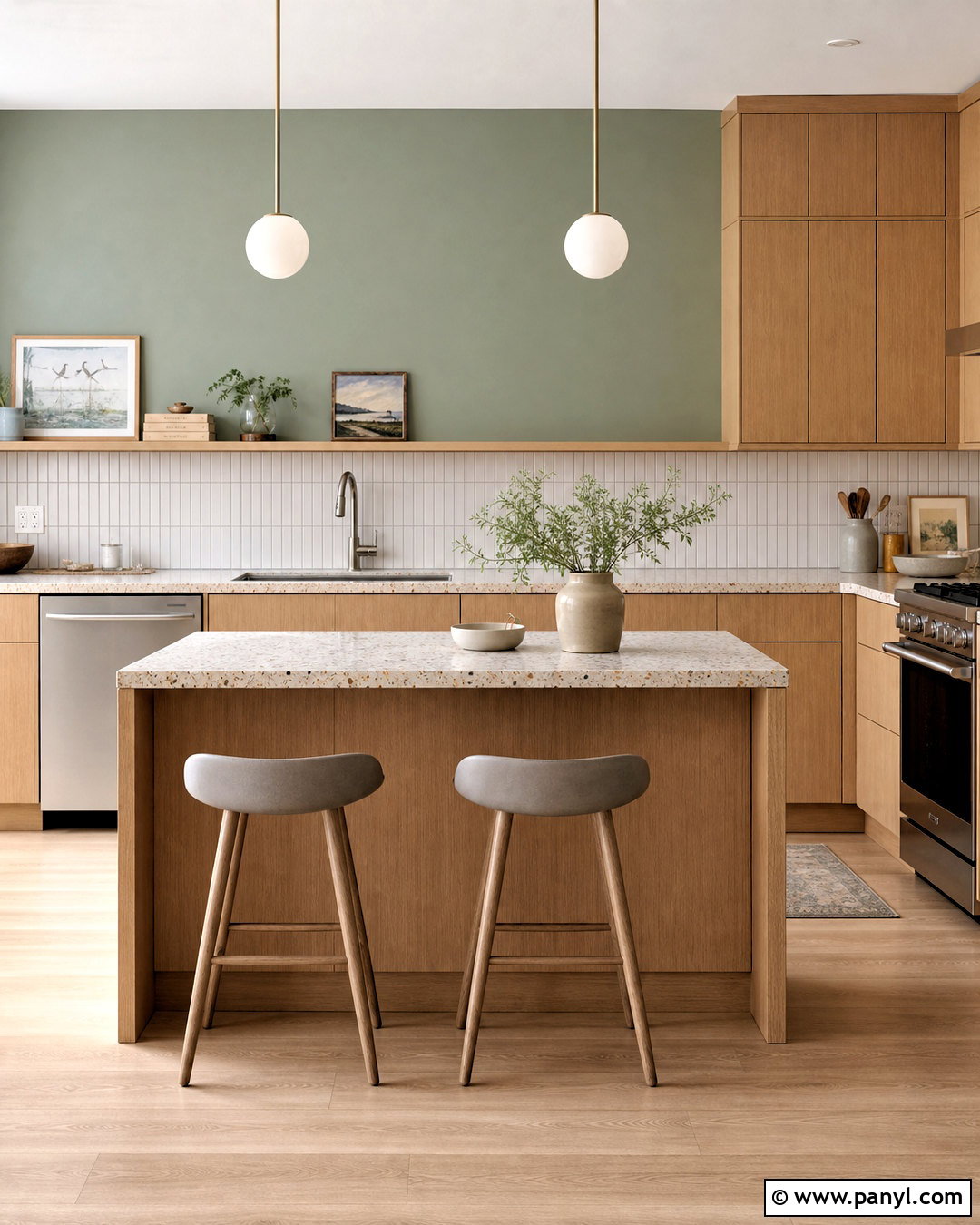 Eucalyptus Green Kitchen Walls - 20 kitchen walls paint ideas