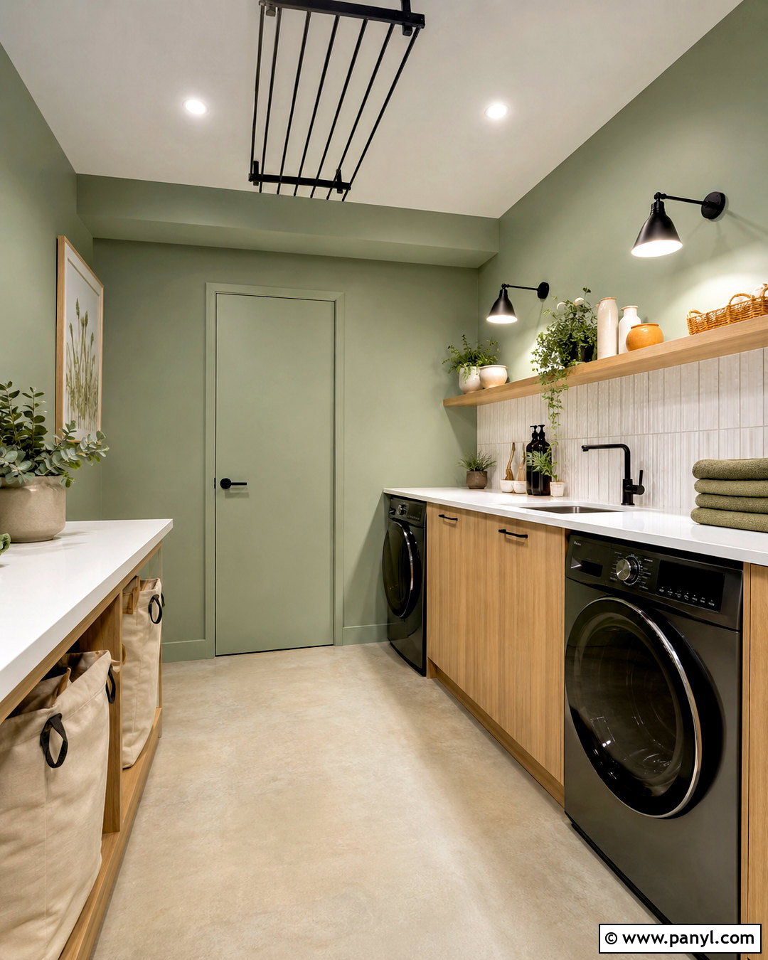 Eucalyptus Green Laundry Room Walls - 20 Wall Color For Laundry Room Ideas