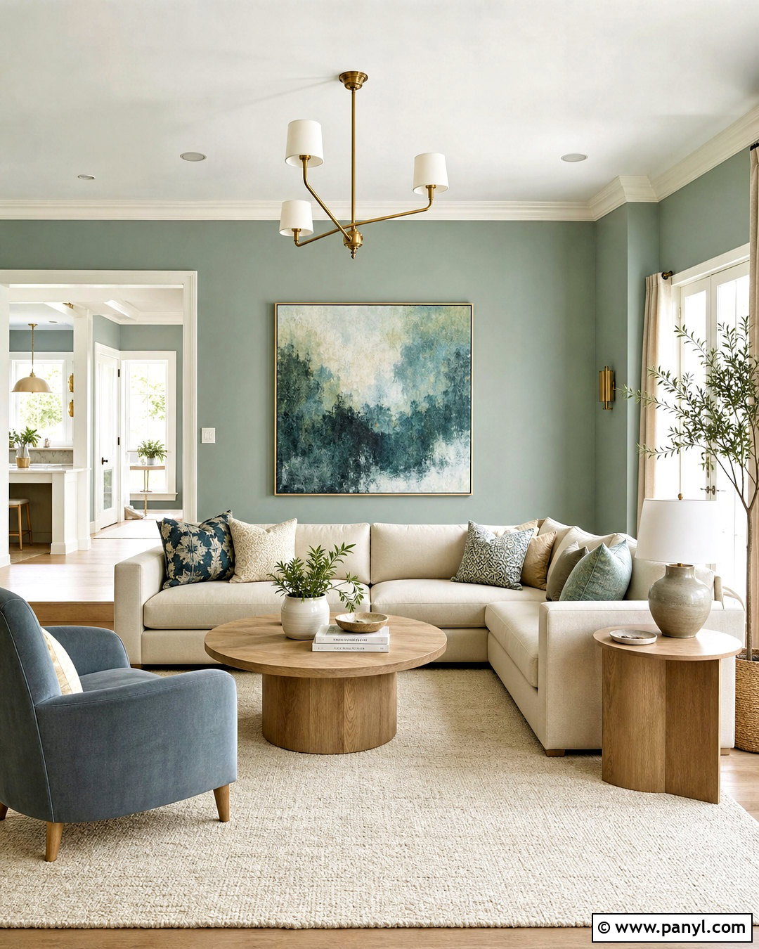 Eucalyptus Green Living Room - 20 good living room colors