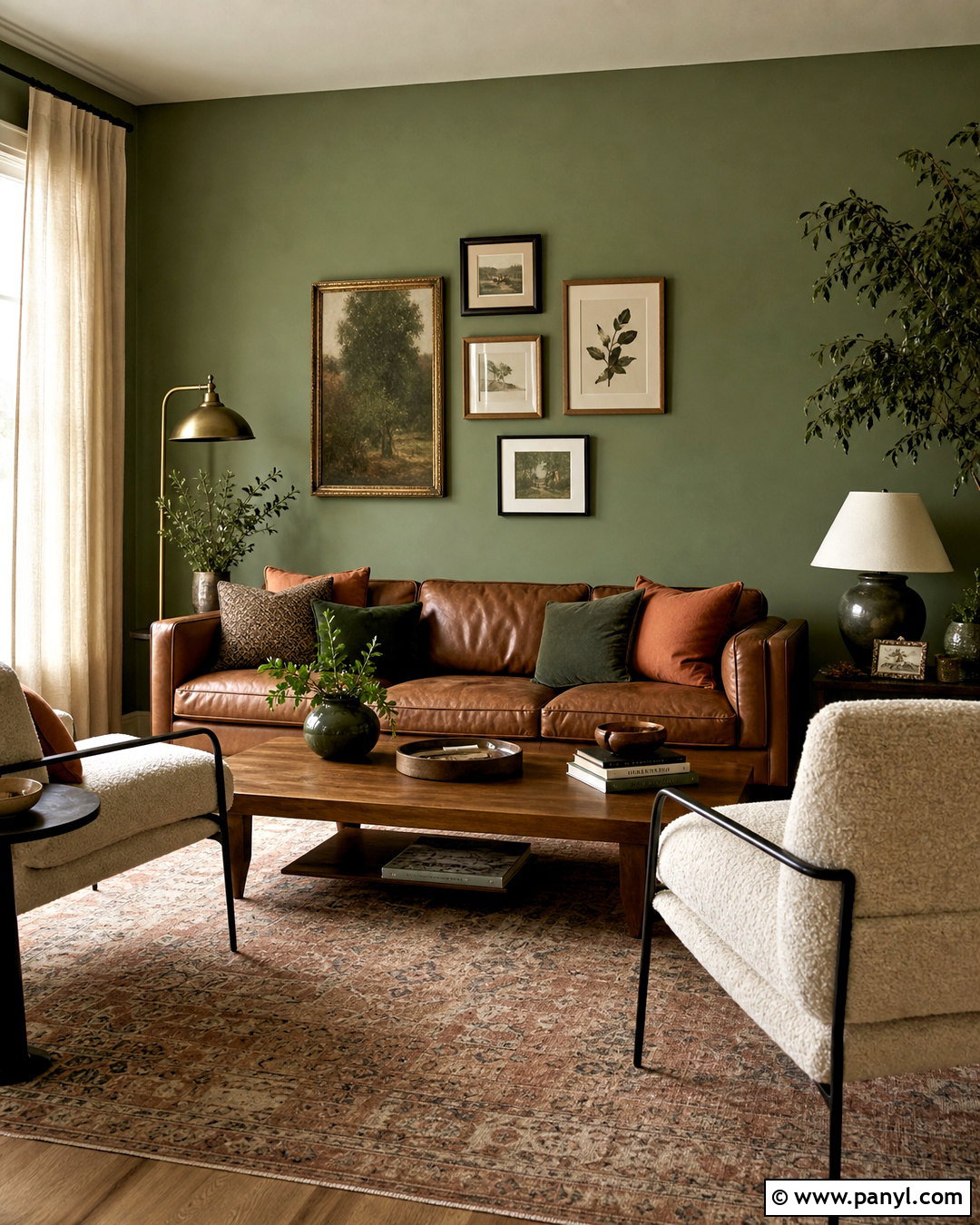 Eucalyptus Green Living Room Paint - 20 indoor paint colors living room ideas