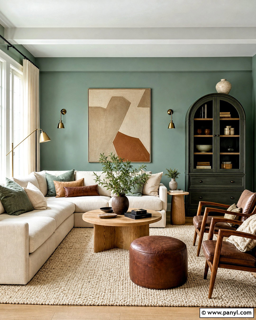 Eucalyptus Green Living Room Paint - 20 interior paint colors for living room ideas