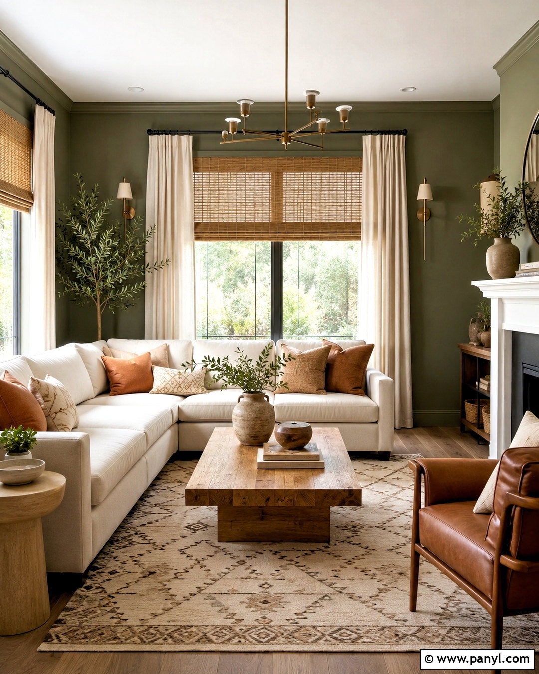 Eucalyptus Green Living Room Paint - 20 popular paint colors for living room ideas