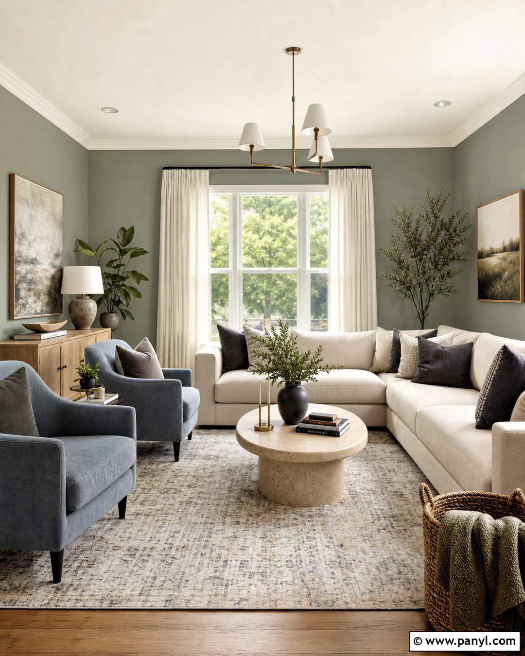 Eucalyptus Green Living Room Paint - 20 best paint colors for living room ideas