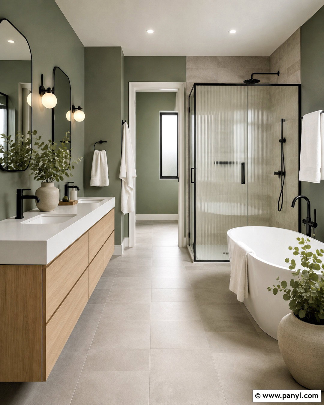 Eucalyptus Green Master Bath - 20 master bath paint colors
